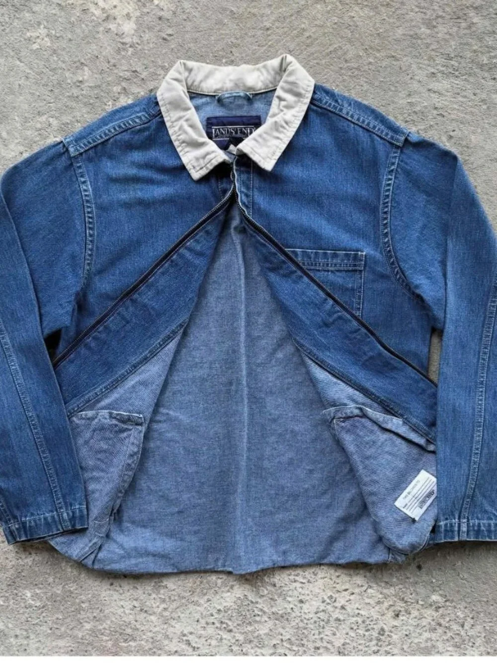 Classic Workwear Style Denim Chore Jacket - Picture 3 of 4